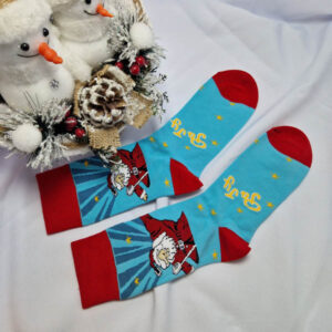 férfi mikulásos zokni