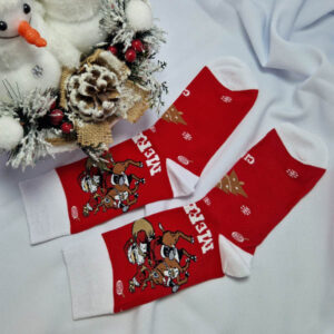 férfi mikulásos zokni