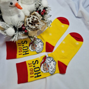 férfi mikulásos zokni