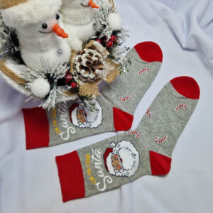 férfi mikulásos zokni