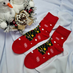 férfi mikulásos zokni