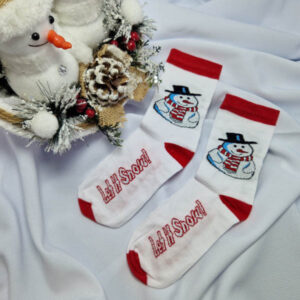 hóemberes zokni fehér piros