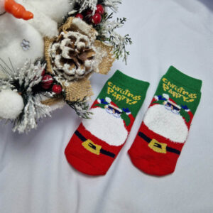 mikulásos baba zokni vastag 3