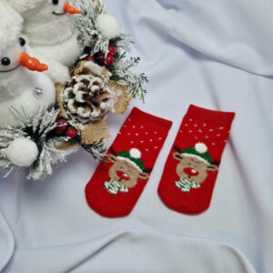 mikulásos baba zokni vastag 7