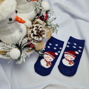 mikulásos baba zokni vastag 8