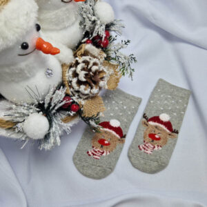 mikulásos baba zokni vastag 9