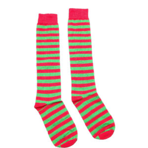 piros zöld térdzokni