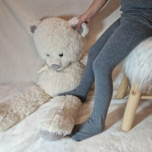 bambusz gyerek harisnya világos szürke