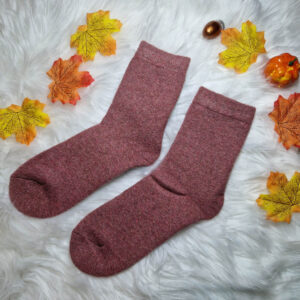 gyapjú zokni mályva