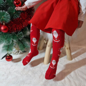 gyerek harisnya télapós csillogós