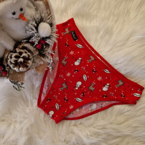 karácsonyi normál bugyi piros