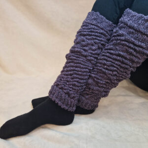 lábszármelegítő melír lila