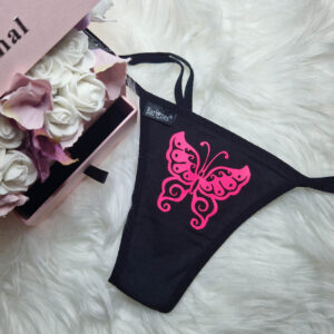 pántos tanga fekete lepke