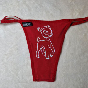 pántos tanga piros őzikés