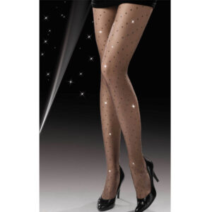 lurex pöttyös harisnya