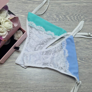 csipkés tanga fehér