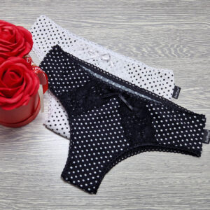 barones magas állású féltanga pöttyös