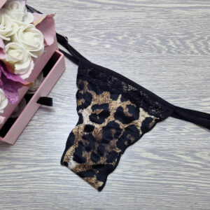 pántos tanga leopárd mintás