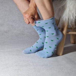 női gumi nélküli zokni szívecskés 1