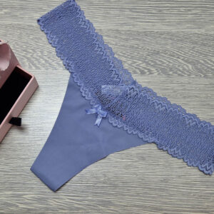 lézervágott tanga csipkés derék lila