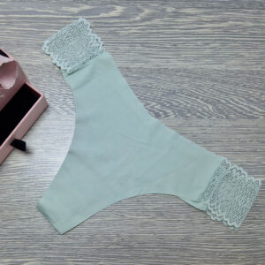 lézervágott tanga csipkés szélű menta