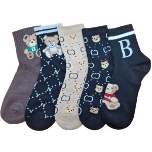 női zokni maci mintás