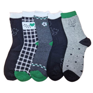 női zokni virág mintás