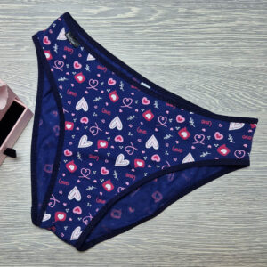 pamut bugyi szívecske mintás