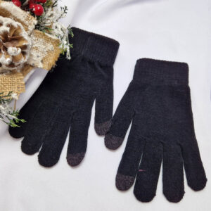 5 ujja sztreccs kesztyű fekete