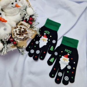 5 ujjas kesztyű fekete-zöld