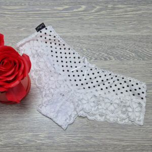 barones brazil csípőtanga fehér-fekete pöttyös