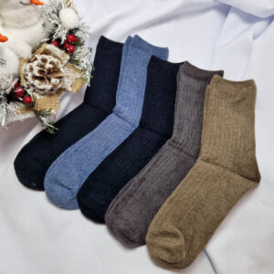 férfi bordás zsenília zokni