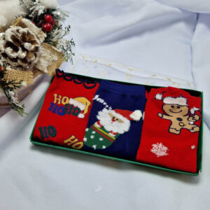 gyerek mikulásos zokni ajándékdobozos 2