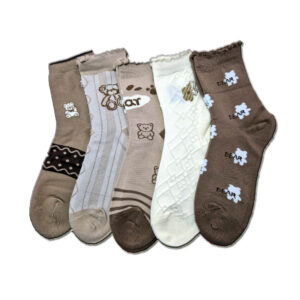 női maci mintás zokni