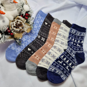 női vastag zsenilia zokni