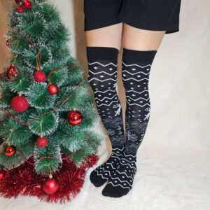 Combzokni RÉNSZARVAS mintás-FEKETE