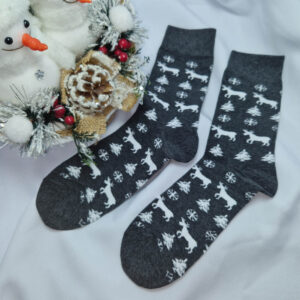 mikulásos-karácsonyi férfi zokni-4