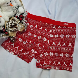 rénszarvasos piros boxer