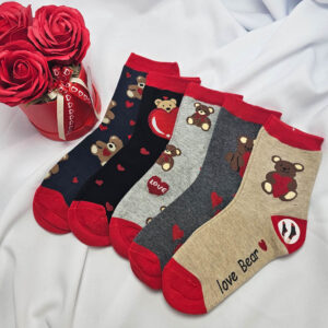 valentin napos női zokni