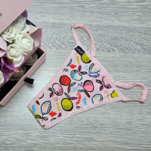 barones állítható pántos tanga gyümölcs mintás