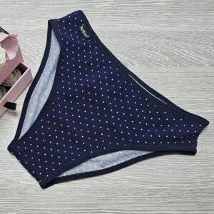 barones pamut bikini fazonú bugyi kék fehér pöttyös