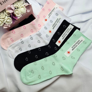 Gyógyzokni-gumi nélküli szivecske mintás