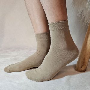 FÉRFI köztes szárú drapp zokni 5 pár/csomag