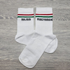 hajrá Magyarország zokni fehér