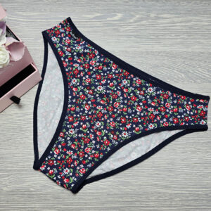 barones kata normál bugyi kék virág mintás