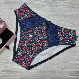 barones klasszik női alsó csipke betétes virág mintás