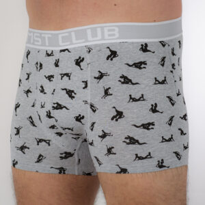 mintás boxer világos szürke