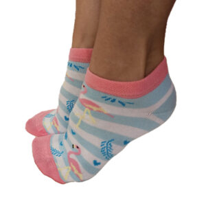 pataki flamingó mintás titokzokni