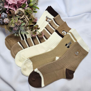 női zokni kötött maci mintás NZX1080