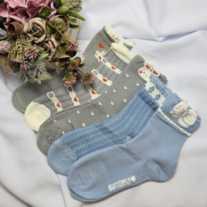 női zokni szivecske masni mintás NZP1162